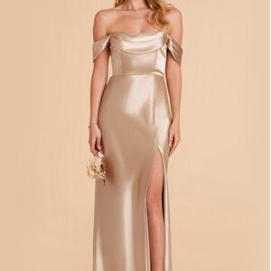 Birdy Grey Mia Neutral Champagne Dress